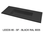 Plan vasque lavabo sur mesure : L 100 à 201 x P 40 à 51 cm, finition lisse mate, 10 couleurs au choix, Anti bactérien, résine Akrytan® teinté dans la masse, Livraison Offerte.